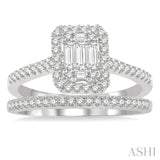 Fusion Diamond Wedding Set