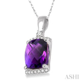 Gemstone & Diamond Pendant