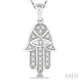 Hamsa Diamond Pendant