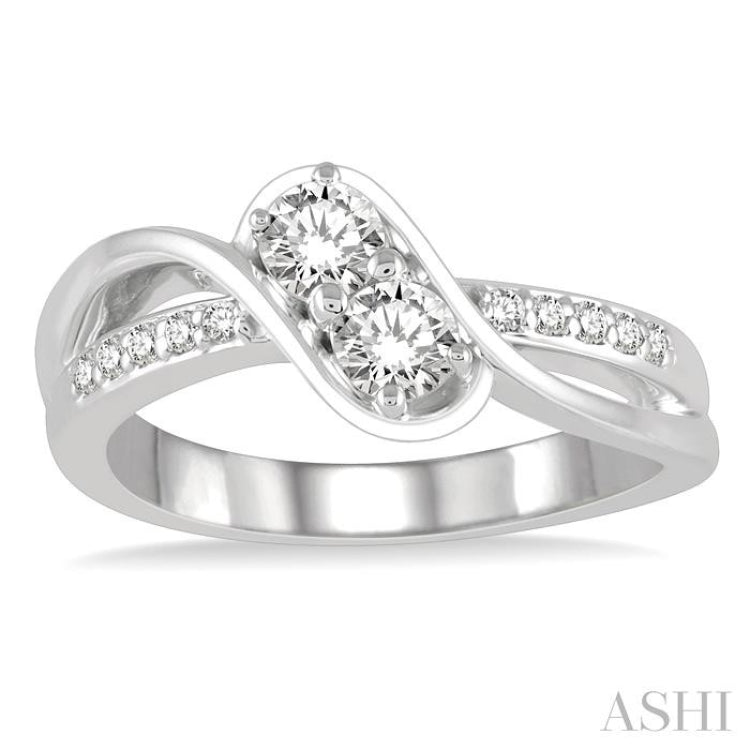 2 Stone Diamond Fashion Ring