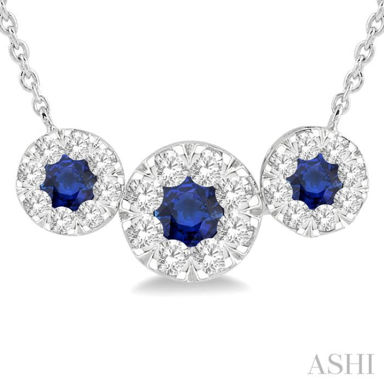 Past Present & Future Lovebright Gemstone & Diamond Necklace