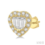 Heart Shape Fusion Diamond Fashion Earrings