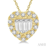 Heart Shape Fusion Diamond Fashion Pendant