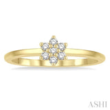 Stackable Flower Petite Diamond Fashion Ring