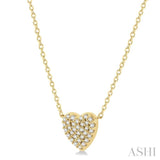 Heart Shape Petite Diamond Fashion Necklace