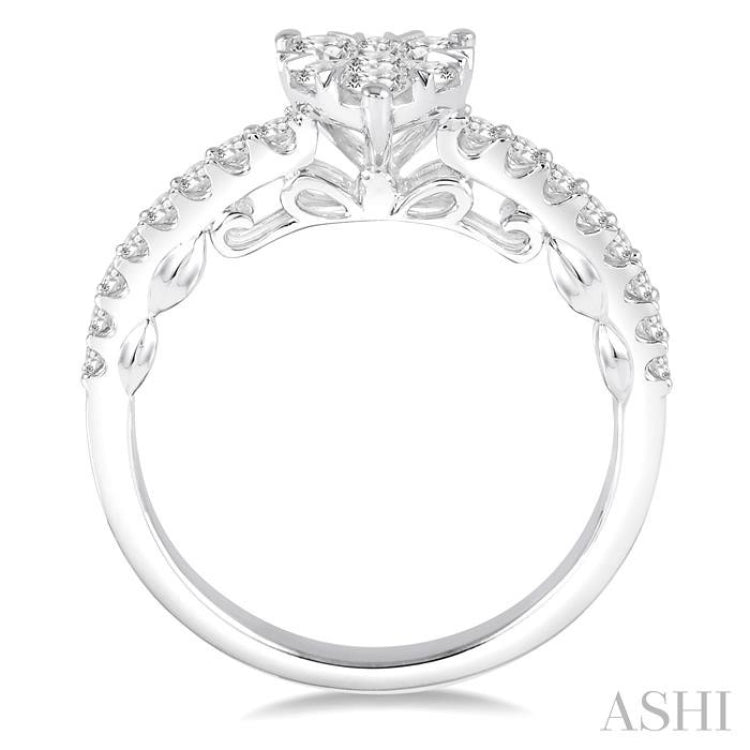 Heart Shape Lovebright Essential Diamond Engagement Ring