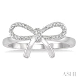 Bow Tie Diamond Fashion Ring