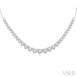 Graduated Diamond Smile Necklace