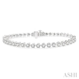 6.00CT RDDM 3 PRONG BRACELET WG 14K-G*