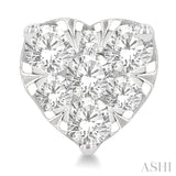 Heart Shape Lovebright Essential Diamond Stud Earrings