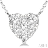 Heart Shape Lovebright Essential Diamond Necklace